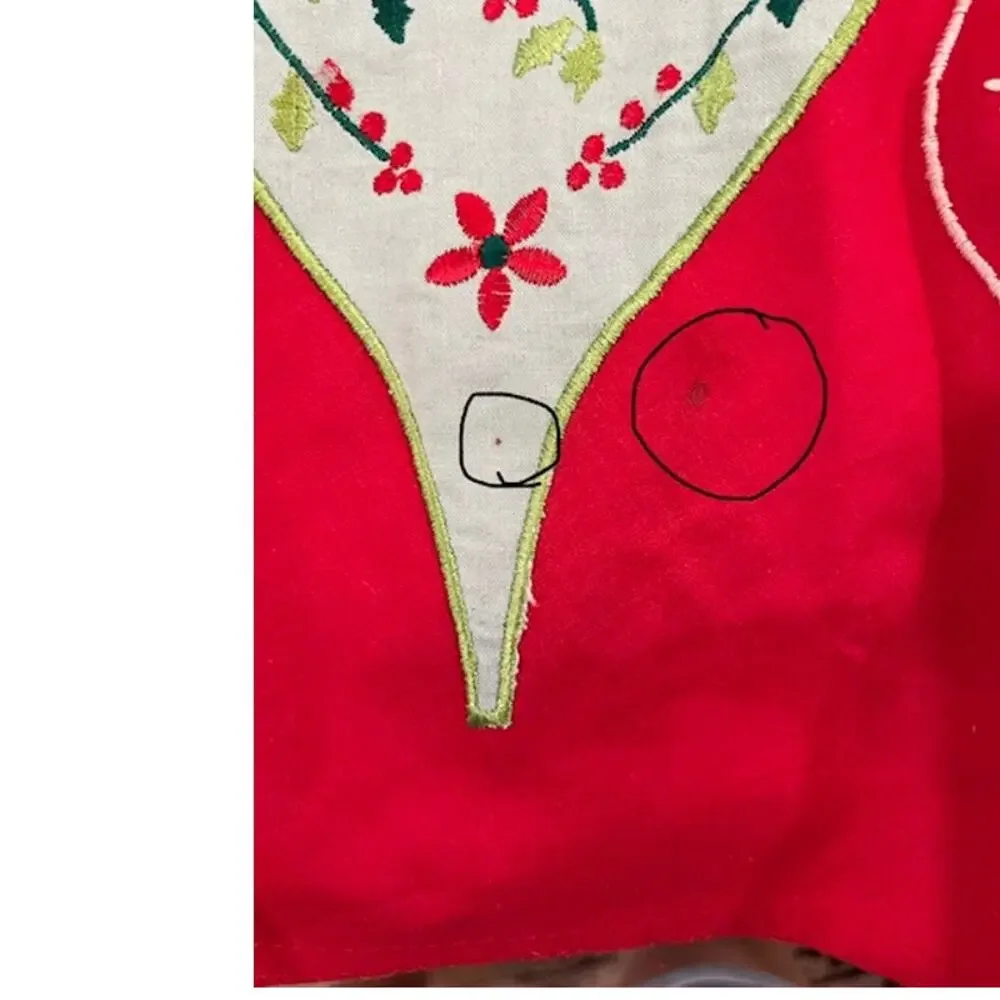 Cost Plus World Market  Christmas tree skirt.